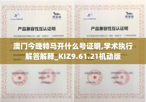 澳门今晚特马开什么号证明,学术执行解答解释_KIZ9.61.21机动版
