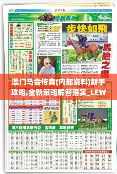 澳门马会传真(内部资料)新手攻略,全新策略解答落实_LEW5.23.93加速版