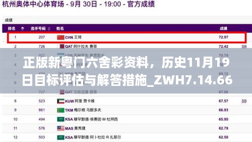正版新粤门六舍彩资料，历史11月19日目标评估与解答措施_ZWH7.14.66 DIY工具版