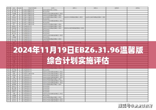2024年11月19日EBZ6.31.96温馨版综合计划实施评估