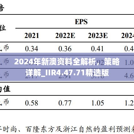 2024年新澳资料全解析，策略详解_IIR4.47.71精选版