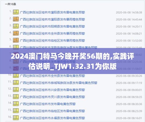 2024澳门特马今晚开奖56期的,实践评估说明_TJW1.32.31为你版