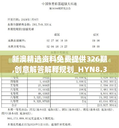 新澳精选资料免费提供326期,创意解答解释规划_HYN8.31