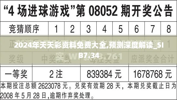 2024年天天彩资料免费大全,预测深度解读_SIB7.34