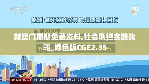 新澳门期期免费资料,社会承担实践战略_绿色版CGE2.35