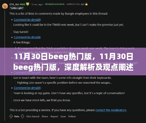 11月30日beeg热门版深度解析与观点阐述