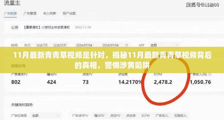 揭秘最新青青草视频真相，警惕涉黄陷阱风险