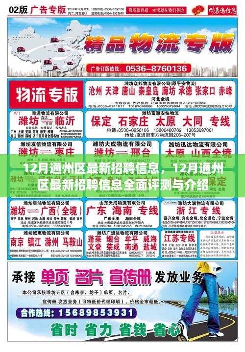 12月通州区最新招聘信息全解析与介绍