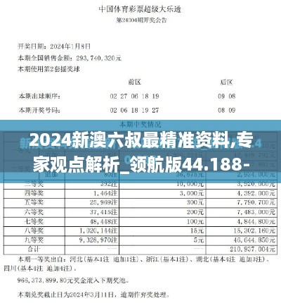 2024新澳六叔最精准资料,专家观点解析_领航版44.188-2