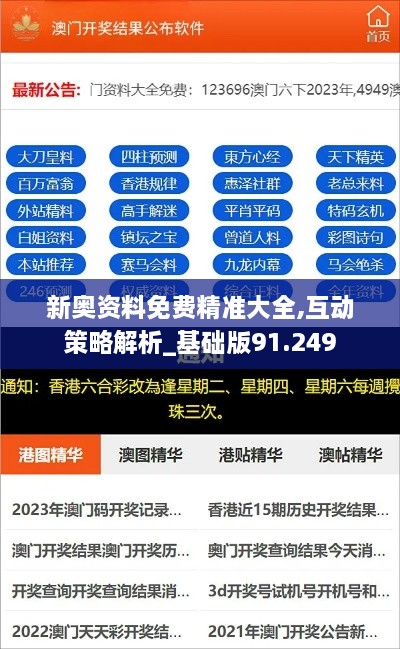 新奥资料免费精准大全,互动策略解析_基础版91.249