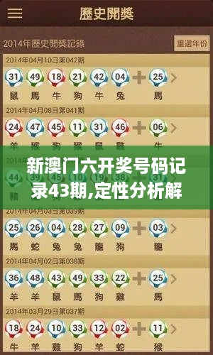 新澳门六开奖号码记录43期,定性分析解释定义_Executive81.983
