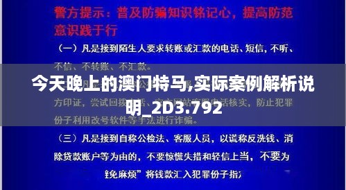 今天晚上的澳门特马,实际案例解析说明_2D3.792