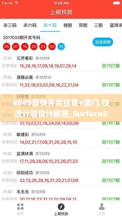 4949最快开奖结果+澳门,快速计划设计解答_Surface8.458