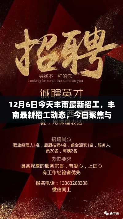 今日丰南招工动态，最新岗位速递与多维度思考