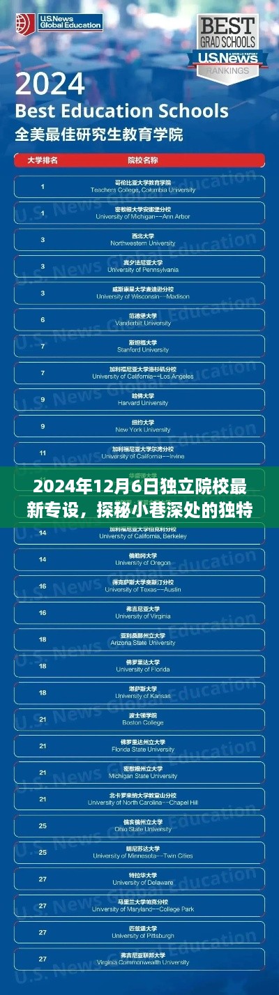 探秘小巷深处的独特小店，2024年独立院校最新专设专刊揭秘