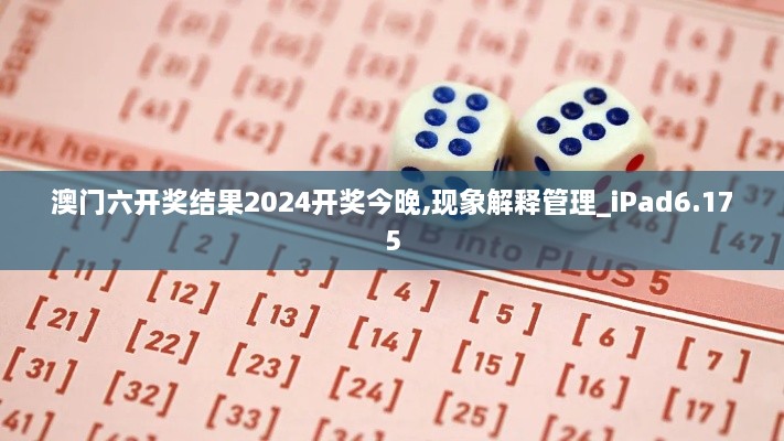 澳门六开奖结果2024开奖今晚,现象解释管理_iPad6.175