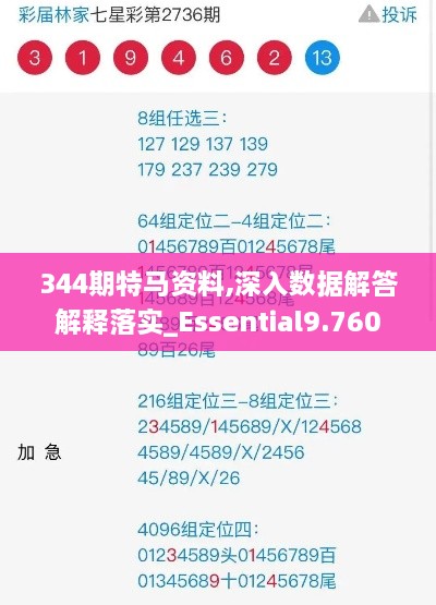 344期特马资料,深入数据解答解释落实_Essential9.760