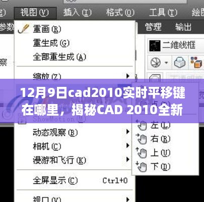 揭秘CAD 2010全新升级，实时平移键的神奇之旅，重塑设计体验