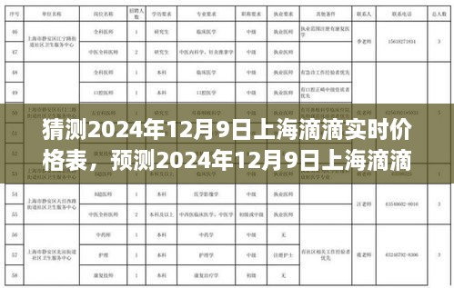 2024年12月9日上海滴滴实时价格表预测，未来出行成本分析
