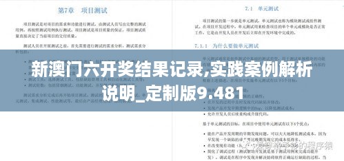 新澳门六开奖结果记录,实践案例解析说明_定制版9.481