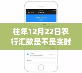 农行汇款实时到账解析，针对12月22日的操作指南与详解