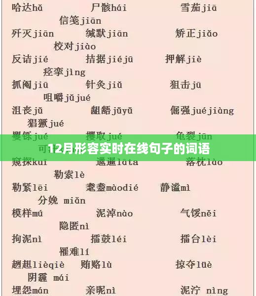 实时在线状态描述词汇集合