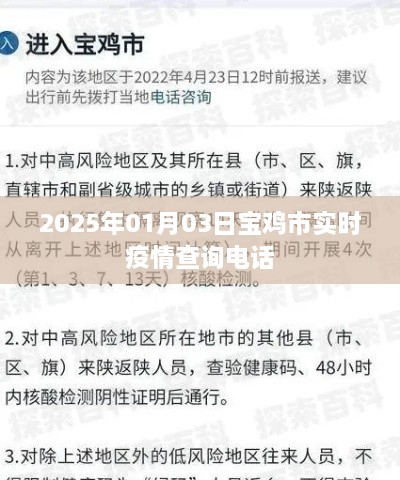 宝鸡市实时疫情查询电话发布于2025年最新消息