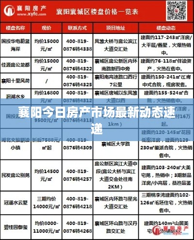 襄阳今日房产市场最新动态速递
