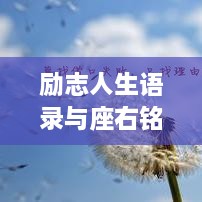 励志人生语录与座右铭精选，激发无限潜能，成就辉煌人生！