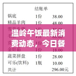 温岭午饭最新消费动态，今日餐饮价格一网打尽！