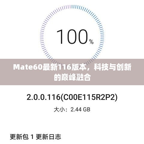 Mate60最新116版本，科技与创新的巅峰融合