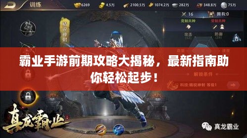 霸业手游前期攻略大揭秘，最新指南助你轻松起步！