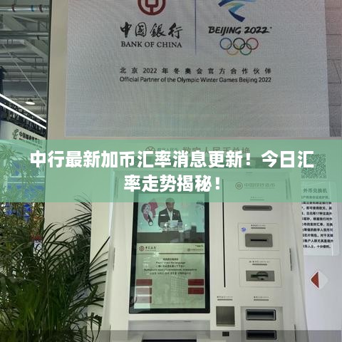 中行最新加币汇率消息更新！今日汇率走势揭秘！