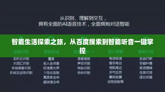 智能生活探索之旅，从百度搜索到智能听音一键掌控