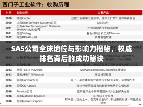 SAS公司全球地位与影响力揭秘，权威排名背后的成功秘诀
