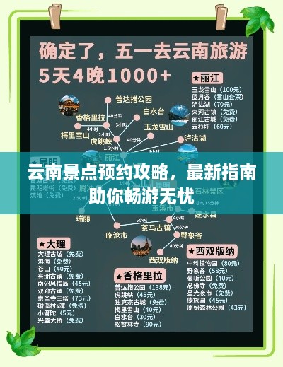 云南景点预约攻略，最新指南助你畅游无忧