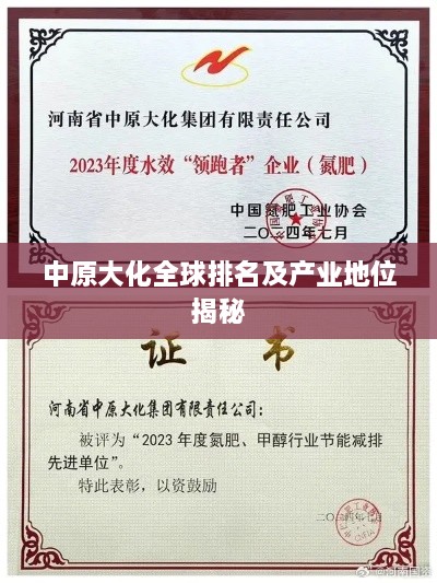 中原大化全球排名及产业地位揭秘