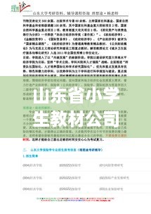 山东省小学生教材公司排名揭秘，影响力深度剖析