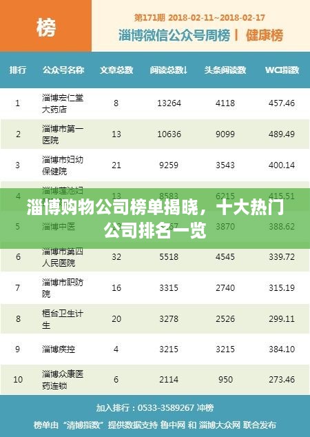 淄博购物公司榜单揭晓，十大热门公司排名一览
