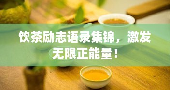饮茶励志语录集锦，激发无限正能量！