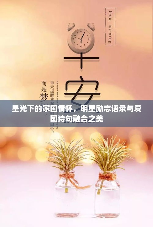 星光下的家国情怀，明星励志语录与爱国诗句融合之美