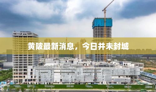 黄陂最新消息，今日并未封城