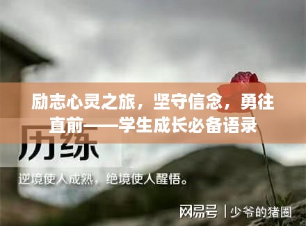 励志心灵之旅，坚守信念，勇往直前——学生成长必备语录
