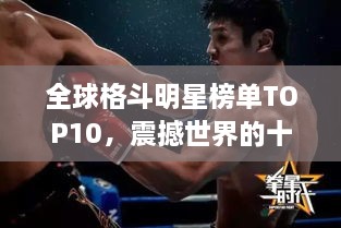 全球格斗明星榜单TOP10，震撼世界的十大格斗巨星！