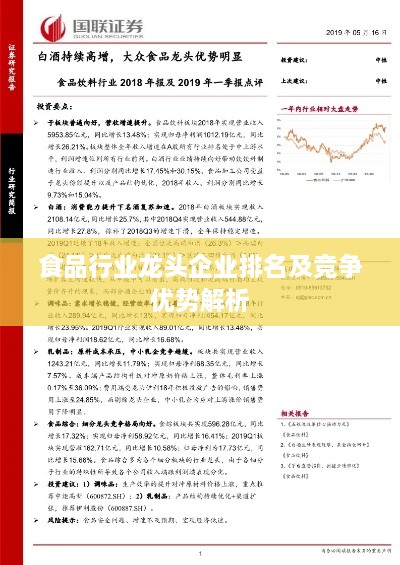 食品行业龙头企业排名及竞争优势解析
