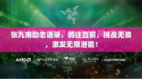 张九南励志语录，勇往直前，挑战无畏，激发无限潜能！
