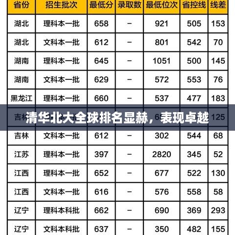 清华北大全球排名显赫，表现卓越