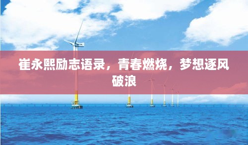 崔永熙励志语录，青春燃烧，梦想逐风破浪