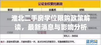 淮北二手房学位限购政策解读，最新消息与影响分析