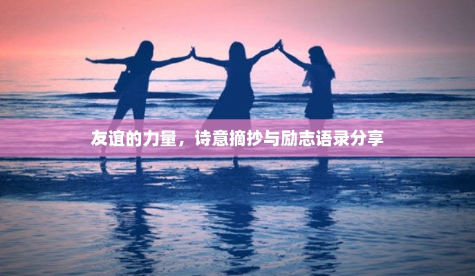 友谊的力量，诗意摘抄与励志语录分享
